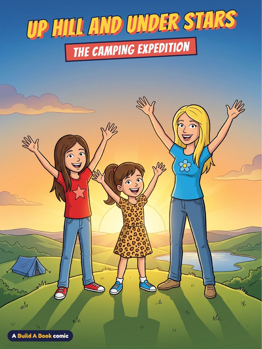 Comic cover: Up Hill and Under Stars, The Camping Expedition